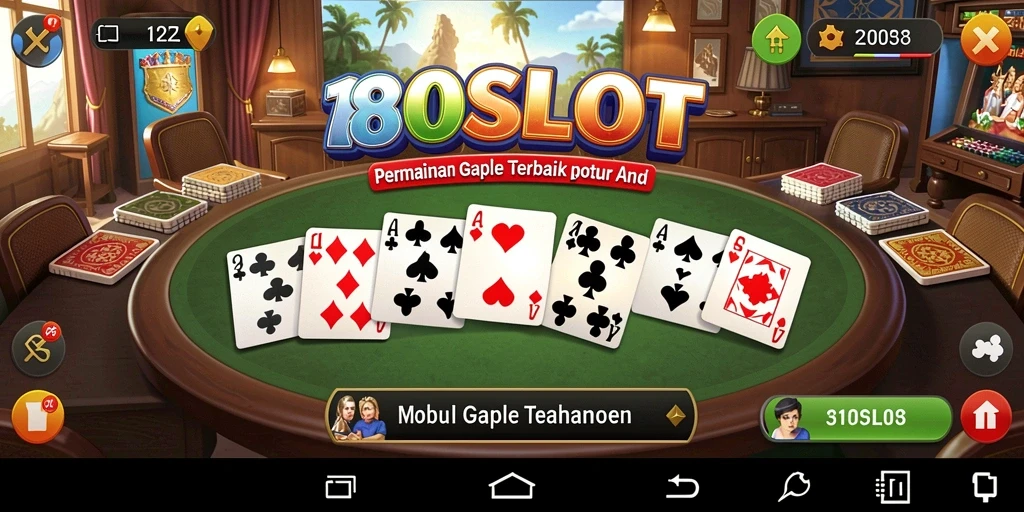 Screenshot gameplay Gaple yang menarik dan interaktif.