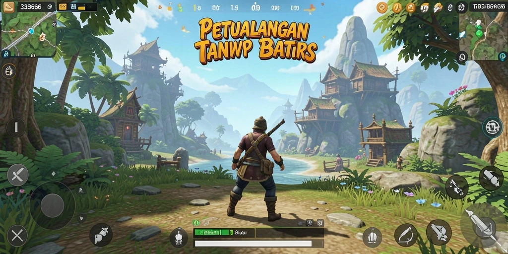 Tampilan gameplay menakjubkan di dunia terbuka 333666.