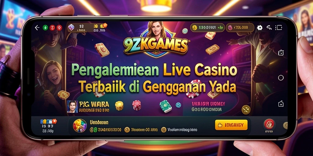 Gameplay Live Casino yang menegangkan dan interaktif di 9ZKGAMES.
