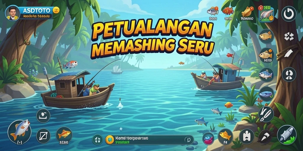 Tampilan gameplay ASDTOTO yang menampilkan aksi memancing yang mendebarkan.