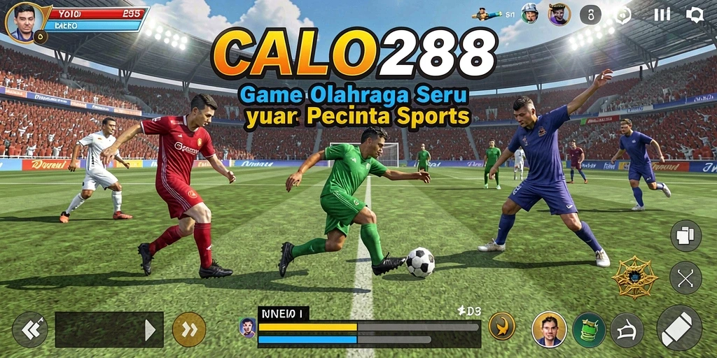 Screenshot gameplay dari CALO288 yang menampilkan aksi olahraga yang seru.