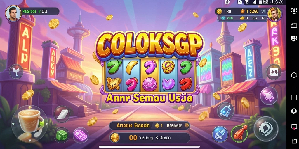 Tampilan gameplay menarik dengan grafis cerah dari COLOKSGP.