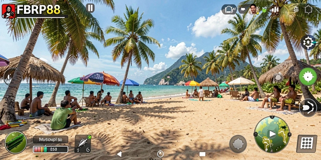 Screenshot utama FBRP88 menampilkan gameplay santai yang menghibur.