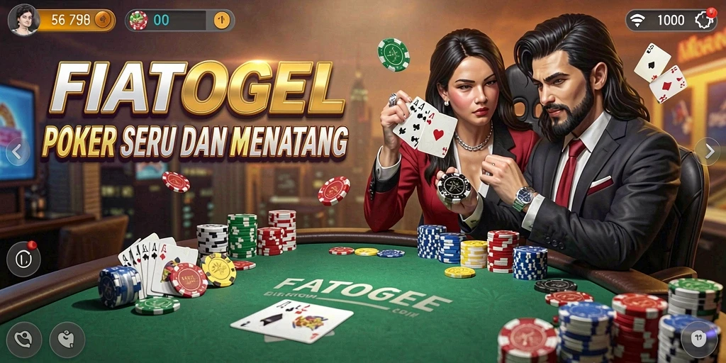 Tangkapan layar gameplay FIATOGEL dengan aksi seru poker.