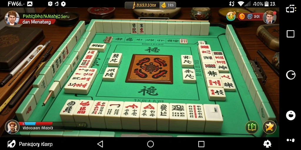 Tampilan gameplay Mahjong yang menarik dan interaktif di FW66.