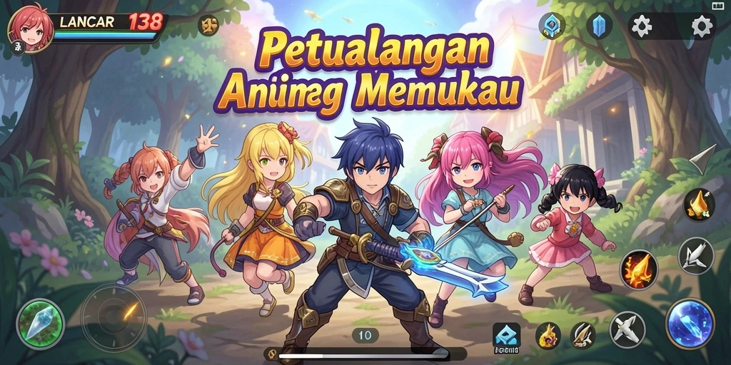 Tampilan menakjubkan dari gameplay <strong>LANCAR138</strong> yang penuh warna dan aksi.