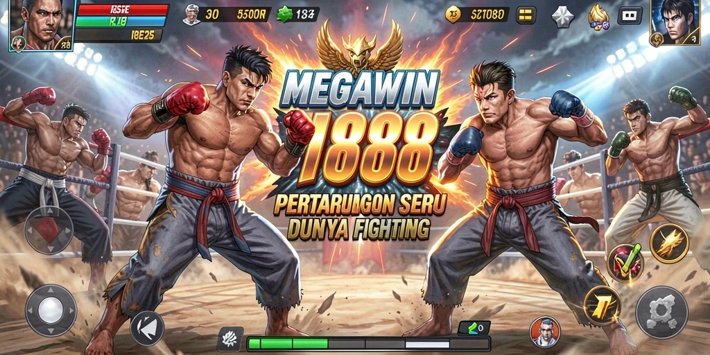 Screenshot gameplay MEGAWIN188 menampilkan pertarungan yang mendebarkan.