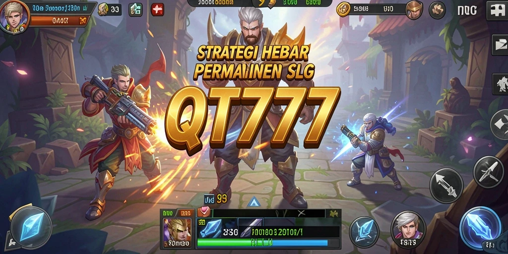 Tampilan screenshot QT777 yang memperlihatkan aksi permainan SLG.
