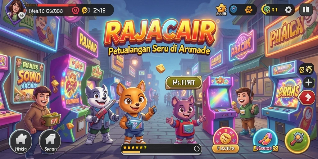 Gameplay seru RAJACAIR menampilkan aksi penuh warna.
