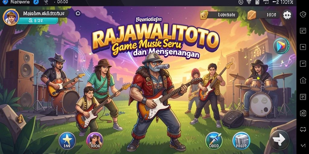 Tampilan gameplay menarik dari RAJAWALITOTO dengan berbagai pilihan lagu.