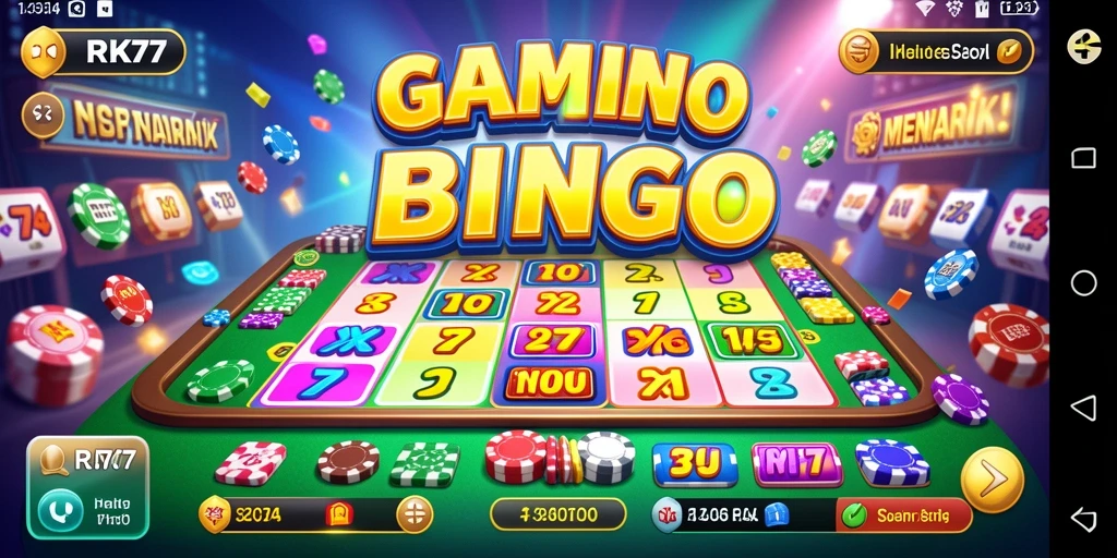Tampilan gameplay RK77 yang seru dan interaktif dalam Bingo.