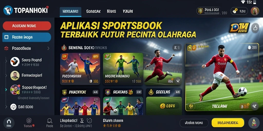 Tangkapan layar menunjukkan fitur taruhan langsung yang menarik di TOPANHOKI.