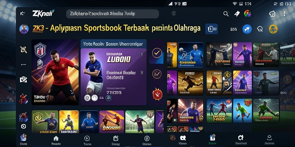 Tampilan permainan ZK3 yang menarik dan informatif untuk taruhan olahraga.